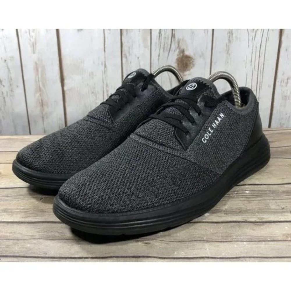 New (No Box) Cole Haan GrandSport Journey Men's Knit Sneakers ~ Black